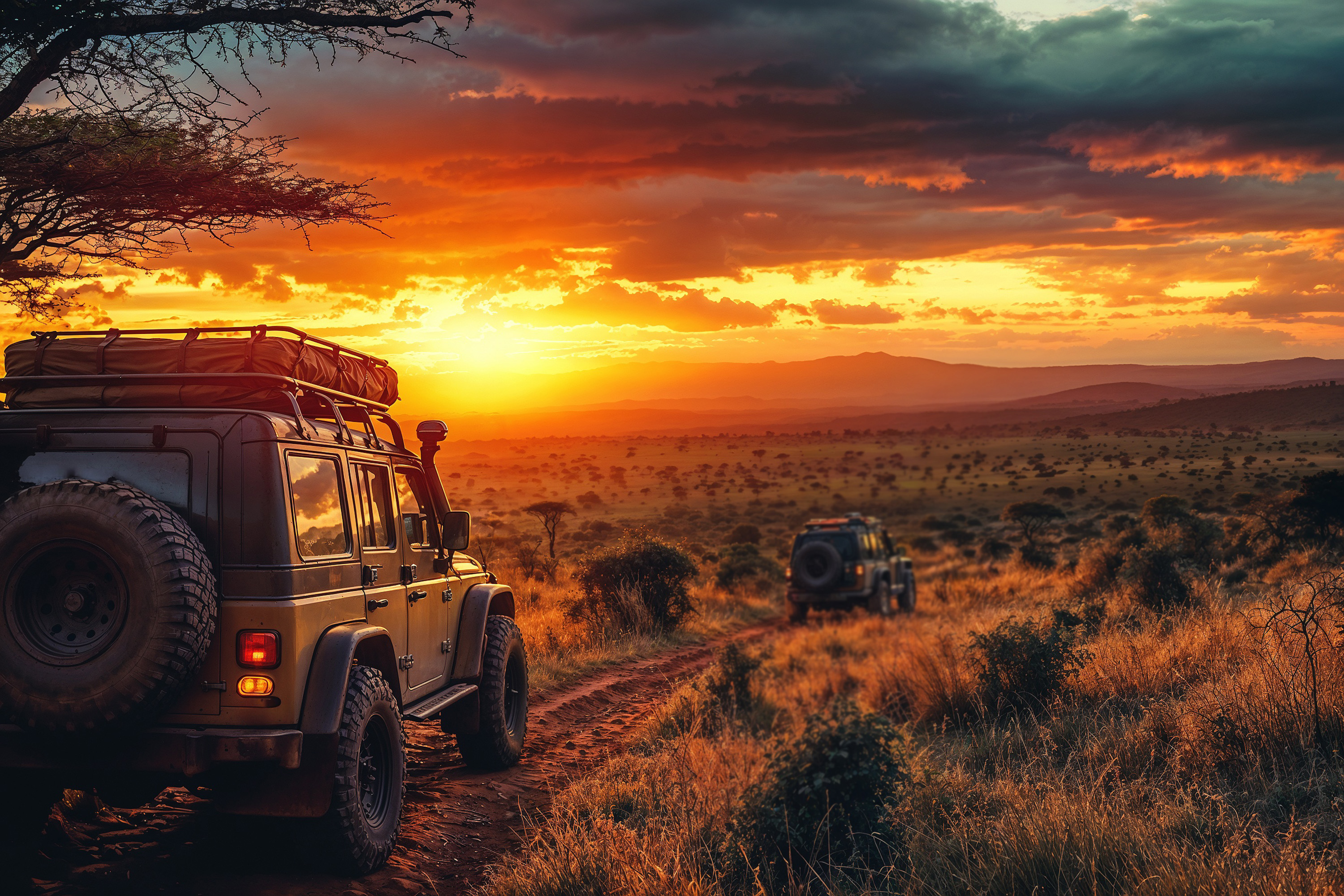 4x4 safari vehicle Uganda game drives wildlife viewing